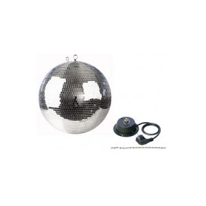 BOULE A FACETTES DIAMETRE 20 CM +  MOTEUR  BOULE A FACETTES