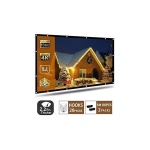 ECRAN DE PROJECTION TOILE SIMPLE PROJECTION AVANT ET ARRIERE